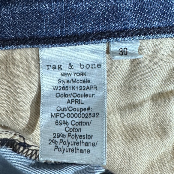 Rag & Bone Cate Mid-Rise Ankle Skinny Jeans [4520] - Picture 6 of 8